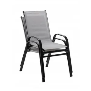 Zestaw krzeseł Stela 55 x 70 x 92 cm, 2 szt., szary