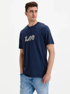 Lee Summer Logo Koszulka Niebieski #295579