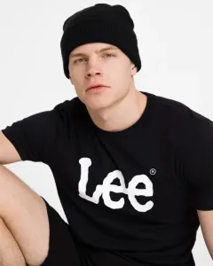 Lee Wobbly Logo Koszulka Czarny #283501
