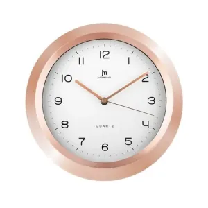 Lowell 14969R Designerski zegar ścienny, śr. 29,5 cm