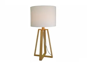 Lampa stołowa GRUNDIG - biały - Rozmiar 30x30x61cm