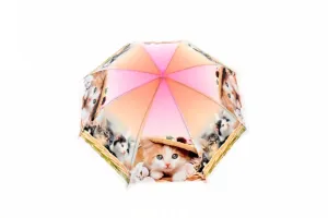 Parasol dziecięcy - różowy, kotki - Rozmiar promień ok. 50 cm
