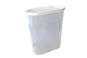 Pojemnik na produkty sypkie z miarką - biały - Rozmiar 20x10x29,5cm, 5,8l