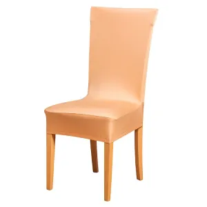 Pokrowiec na krzesło jednokolorowy - beżowy - Rozmiar uni #343456