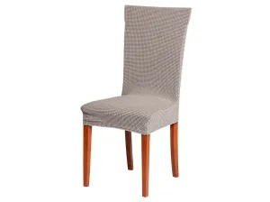 Pokrowiec na krzesło uniwersalny-sztruks - jasnoszary - Rozmiar Siedzisko 38x38 cm, wysokość o