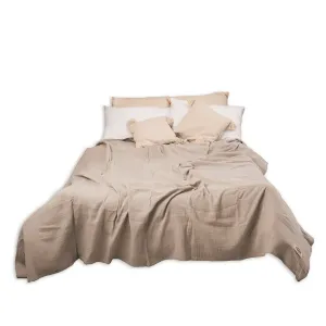 Matex Muślinowa narzuta na łóżko  jasnoszary, 240 x 210 cm
