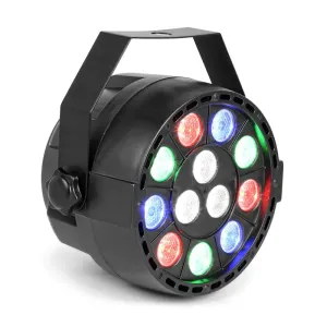 MAX Party, reflektor LED PAR, 12 x 1 W RGBW-LED, 15 W, DMx/Standalone/Sound, 7 kanałów