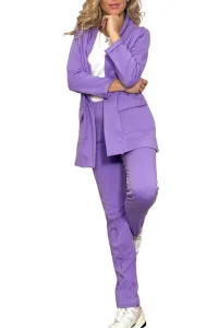 Spodnie damskie Cigarette violet