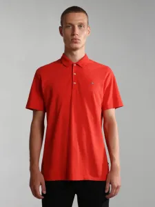 Napapijri Polo Koszulka Czerwony #196679