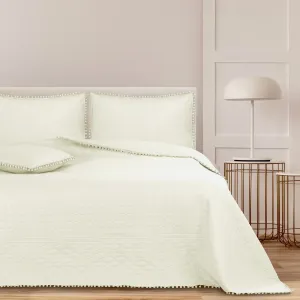 AmeliaHome Narzuta na łóżko Meadore kremowy, 220 x 240 cm