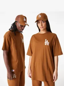 New Era LA Dodgers League Essential Koszulka Brązowy #529433