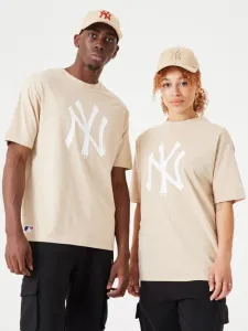 New Era New York Yankees MLB League Essential Koszulka Beżowy #357516