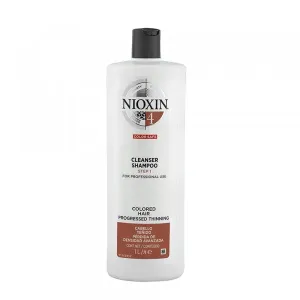 System 4 Cleanser Shampooing purifiant cheveux colorés très fins - Nioxin Szampon 1000 ml