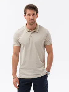Ombre Clothing Polo Koszulka Beżowy #505627