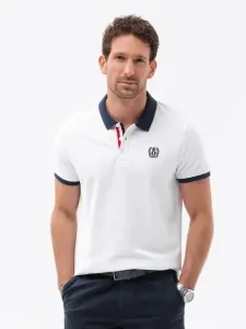 Ombre Clothing Polo Koszulka Biały #556851