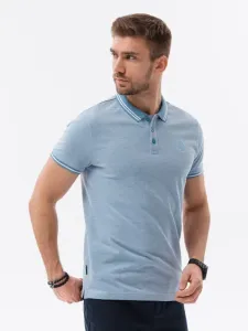 Ombre Clothing Polo Koszulka Niebieski #505572