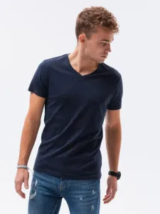 Ombre Clothing S1369 basic basic Koszulka Niebieski