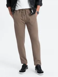 Ombre Clothing Spodnie dresowe Brązowy #552165