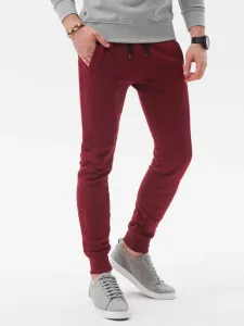 Ombre Clothing Spodnie dresowe Czerwony #538425