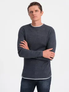Ombre Clothing Sweter Niebieski #602479