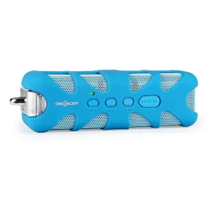 OneConcept Blue Know, głośnik Bluetooth, AUX, akumulator, kolor niebieski