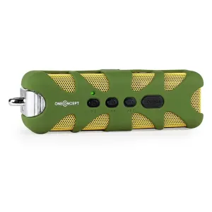 OneConcept Green Know, głośnik przenośny, Bluetooth, AUX, bateria, kolor zielony