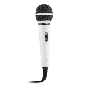 OneConcept BTF11, mikrofon dynamiczny karaoke, kolor biały
