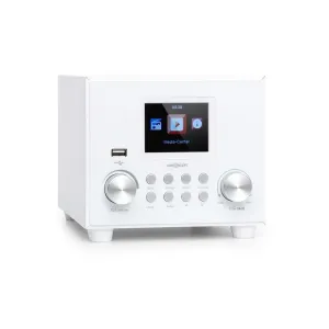 OneConcept Streamo Cube, radio internetowe, 3 W & 5 W RMS, WiFi, Bluetooth, białe