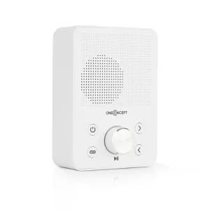 OneConcept Plug+Play FM, radio gniazdkowe, tuner UKF, USB, BT, białe