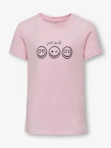 ONLY Smil Koszulka dziecięce Różowy