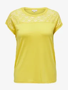 ONLY CARMAKOMA Flake Koszulka Żółty