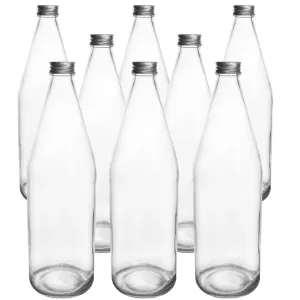 Orion Komplet szklanych butelek z zakrętką Edensaft 0,7 l, 8 szt