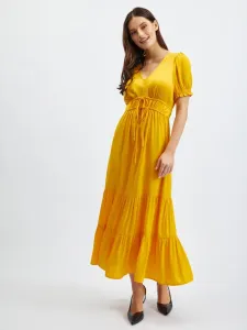 Orsay Sukienka Żółty #438639