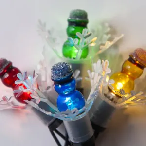 Łańcuch świetlny Astra LED mini Bałwan kolorowy, 20 żarówek