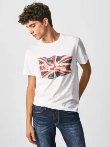 Pepe Jeans Flag Koszulka Biały #367336