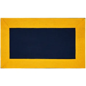 Podkładka Heda ciemnoniebieski / żółty, 30 x 50 cm