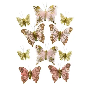 Zestaw dekoracji „Motylki”, 10 szt