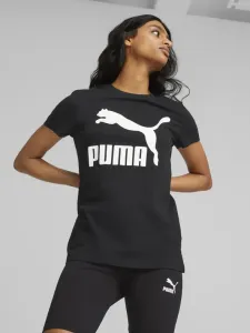 Puma Classics Logo Koszulka Czarny #587064