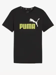 Puma ESS+ 2 Col Logo Koszulka dziecięce Czarny #586856