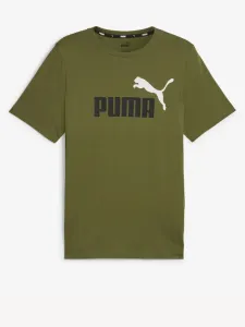 Puma ESS+ 2 Col Logo Koszulka Zielony #587057