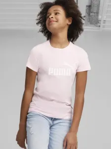Puma ESS Logo Koszulka dziecięce Różowy