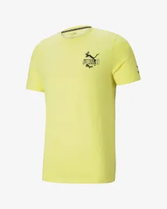 Puma Graphic Streetwear Koszulka Żółty #289556