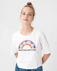 Puma Pride Graphic Koszulka Biały #298382