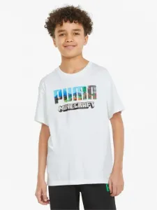 Puma Puma x Minecraft Koszulka dziecięce Biały #252615