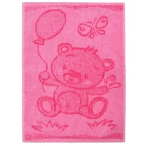 Ręcznik dziecięcy Bear pink, 30 x 50 cm