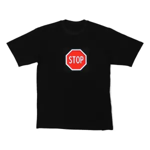 Resident DJ STOP, koszulka LED, T-shirt, rozmiar XL