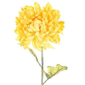Sztuczna chryzantema, wys. 74 cm, żółty