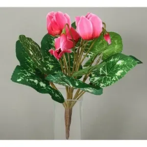 Sztuczny kwiat Cyklamen, różowy