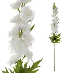 Sztuczny kwiat  Ostróżka biały, 70 x 8 cm