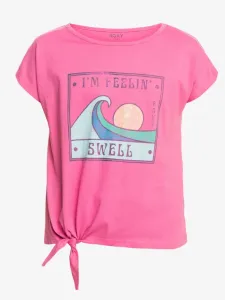 Roxy Pura Playa Koszulka dziecięce Różowy #224926